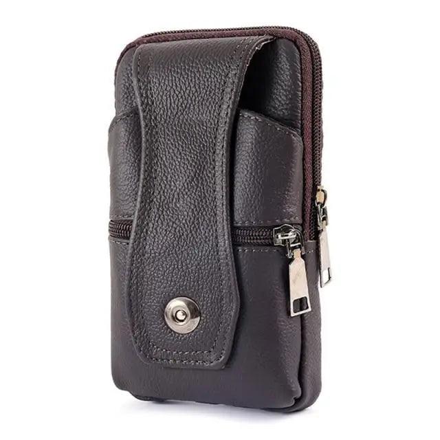 Unique Cross Body Shoulder Bag Classic Texture Creative Delicate Design PU Leather Fanny Waist Bag Elegant Mobile Phone Belt Bum Pouch