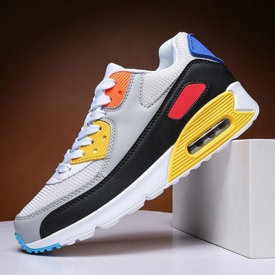 Unisex Air Cushion Sneakers Men's Colorful Casual Fashion Jogging Sneakers Outdoor Sports Sneakers Lace Up Unisex Walk Women's Air Athletic Running Sneakers