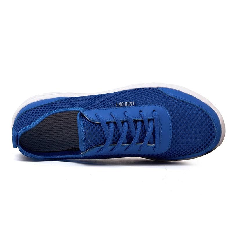 Unisex Summer Sneakers Breathable Casual Shoes Couple Fashion Lace Up Mens Mesh Flats Comfortable Walking Footwear Fashion New Lightweight Casual Sneakers