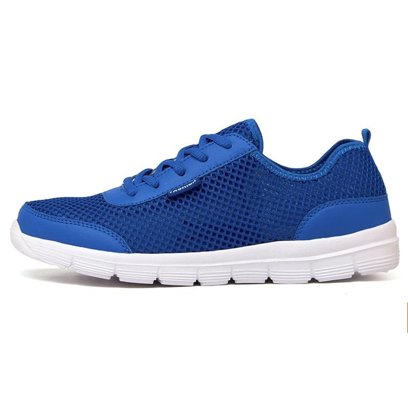 Unisex Summer Sneakers Breathable Casual Shoes Couple Fashion Lace Up Mens Mesh Flats Comfortable Walking Footwear Fashion New Lightweight Casual Sneakers