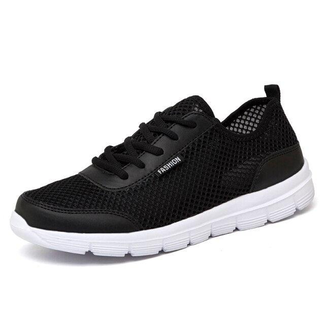 Unisex Summer Sneakers Breathable Casual Shoes Couple Fashion Lace Up Mens Mesh Flats Comfortable Walking Footwear Fashion New Lightweight Casual Sneakers