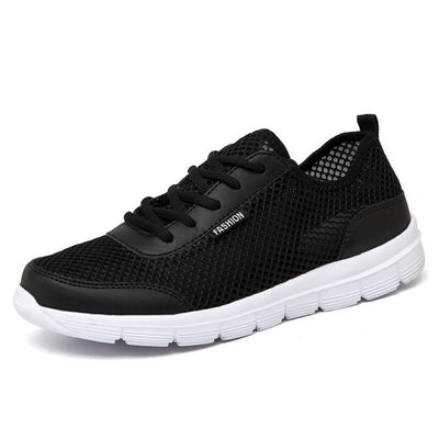 Unisex Summer Sneakers Breathable Casual Shoes Couple Fashion Lace Up Mens Mesh Flats Comfortable Walking Footwear Fashion New Lightweight Casual Sneakers