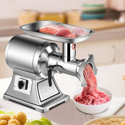 Heavy Duty 1.5HP Commercial Meat Grinder with Reverse High Efficiency and Anti-Clog
