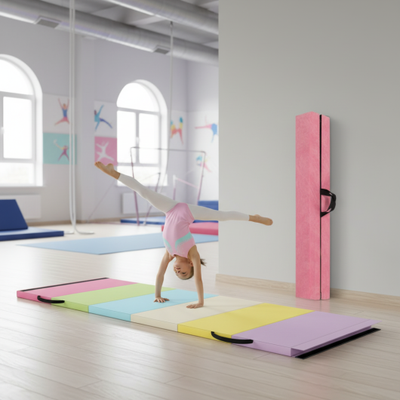 Yoga Set: Gymnastics Mat+Folding Gymnastics Balance Beam