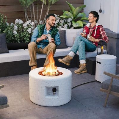 40 000 BTU Fire Pit Table Set with Hideaway Tank Holder