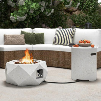 40 000 BTU Fire Pit Table Set with Stainless Steel Burner