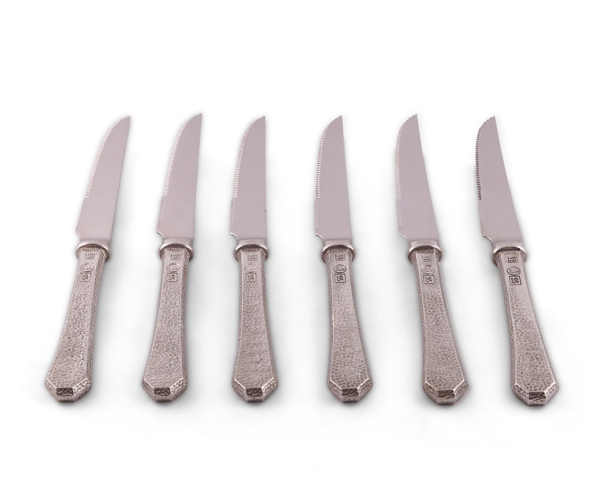 Hammered Steak Knife Set