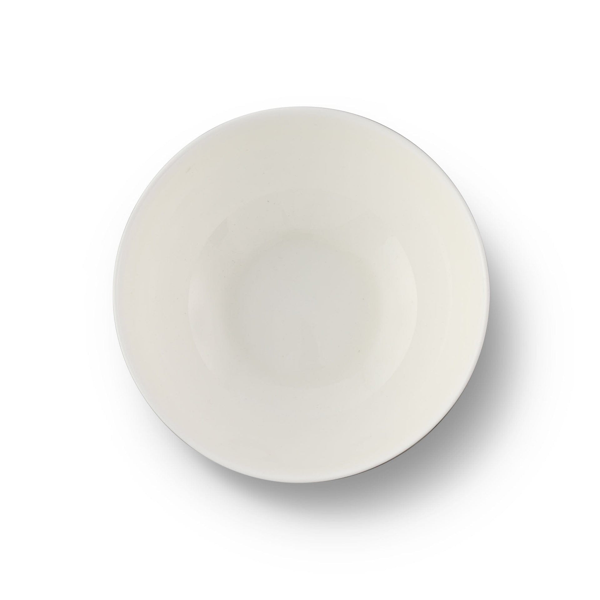 Pewter Bit Bone China Round Cereal Bowl Platinum Rim