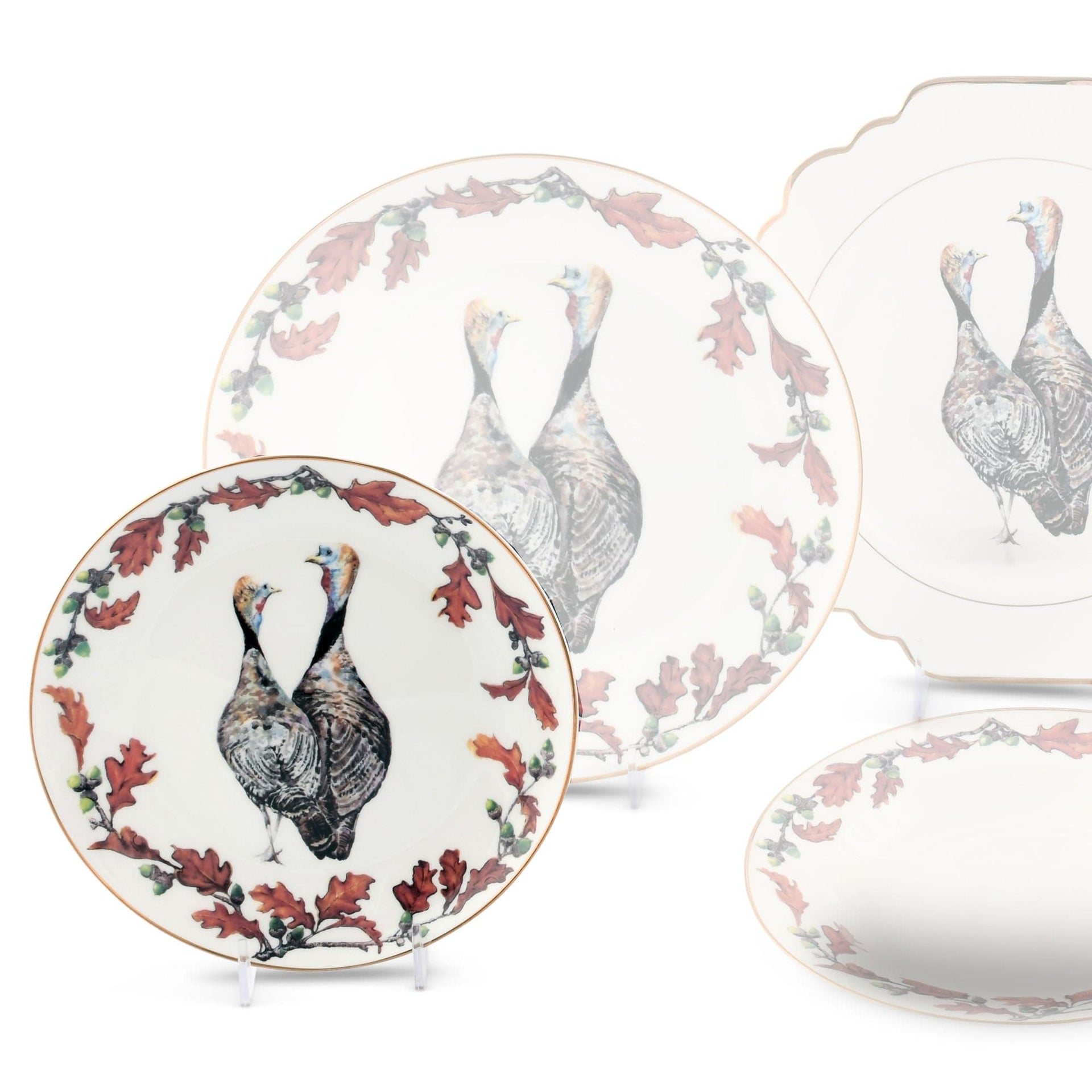 Norwood Narragansett Turkey Bone China Round Salad Plate