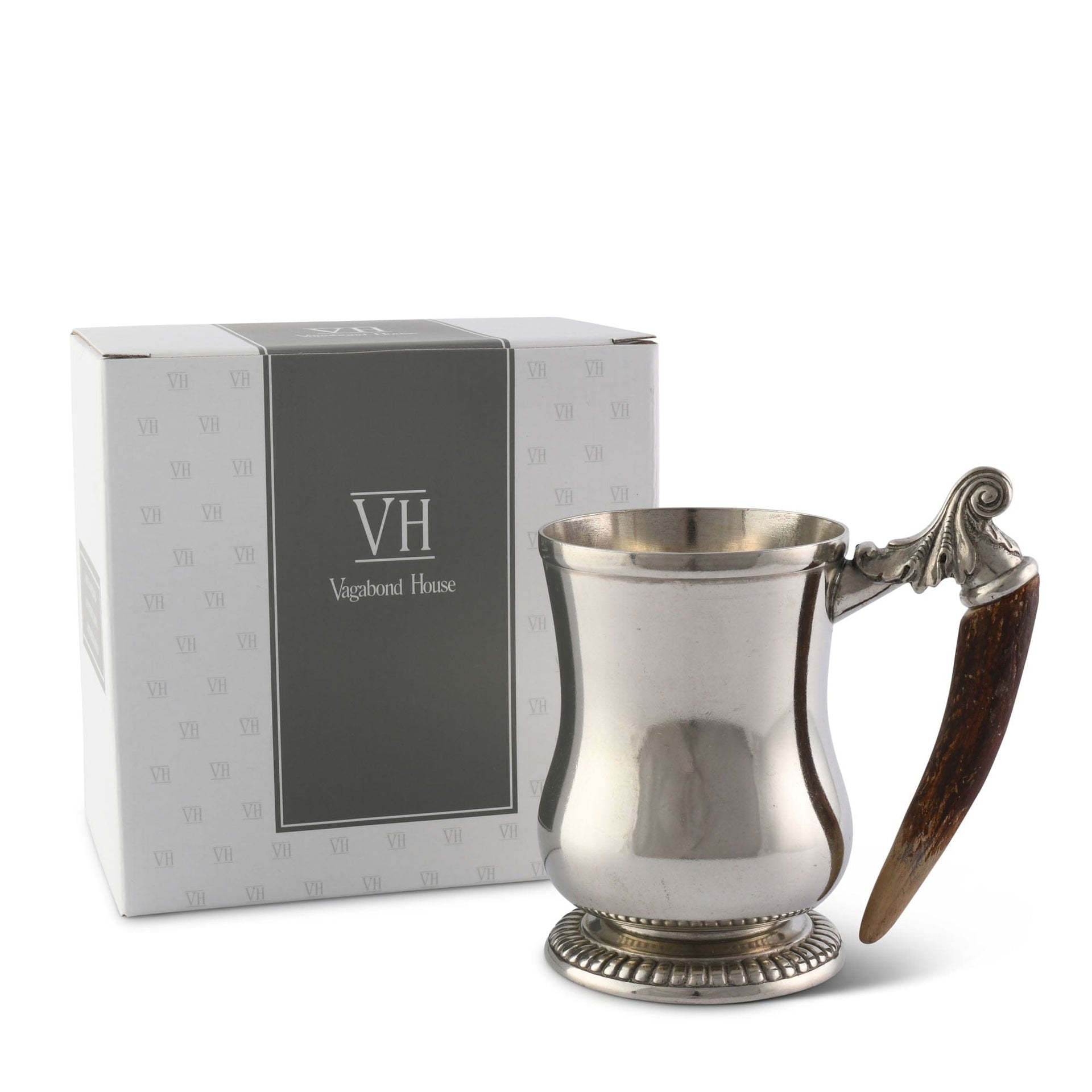 Curved English Mug - Antler Handle