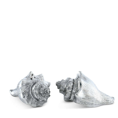 Pewter Conch Shells Salt & Pepper Set