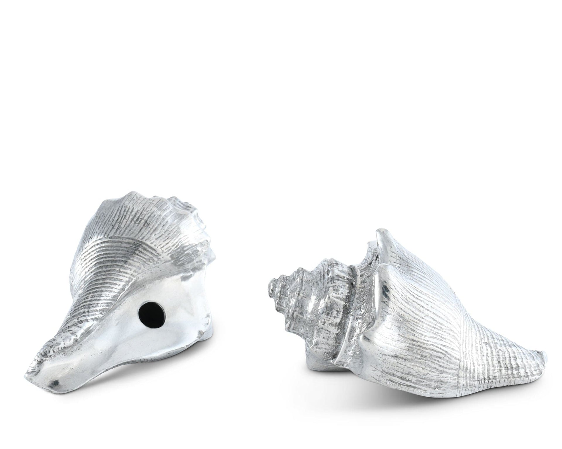 Pewter Conch Shells Salt & Pepper Set