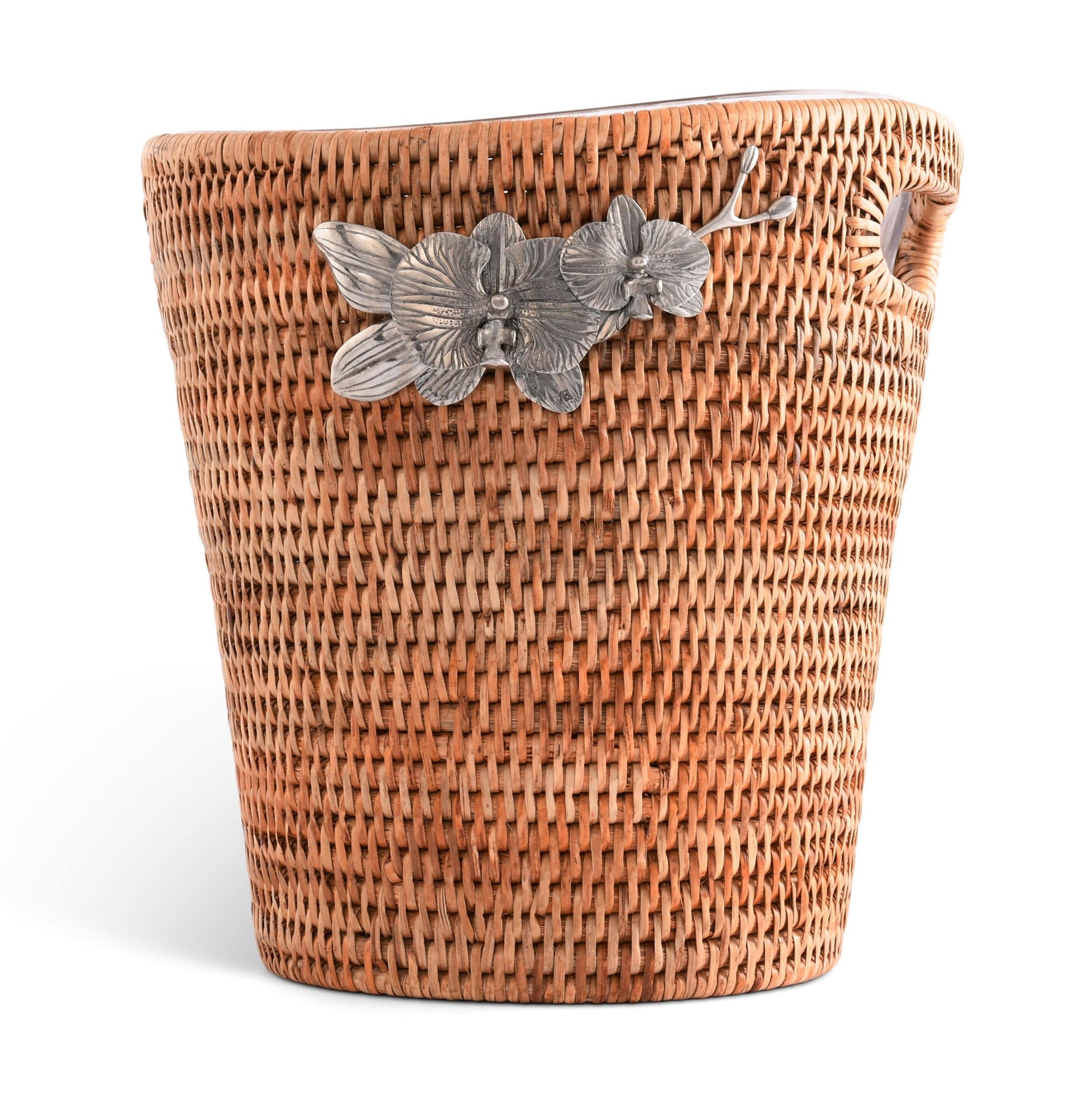 Orchids Hand Woven Wicker Rattan Champagne / Ice Bucket