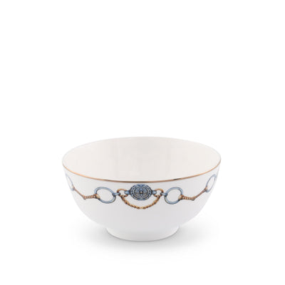 Amarillo Concho Pattern Bone China Round Cereal / Dip Bowl