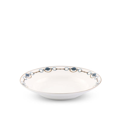 Amarillo Concho Pattern Bone China Soup Plate