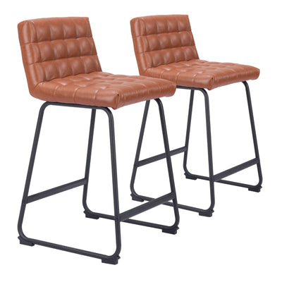 Pago Counter Stool (Set of 2) Brown