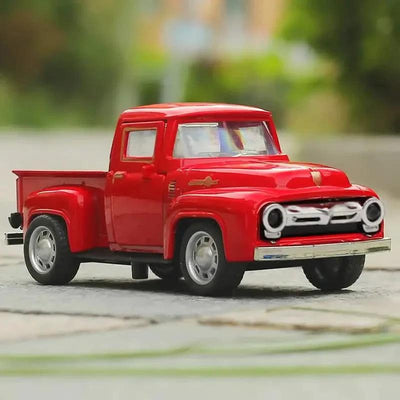 Vintage Mini Diecast Truck Christmas Metal Farmhouse Decorative Tabletop Storage