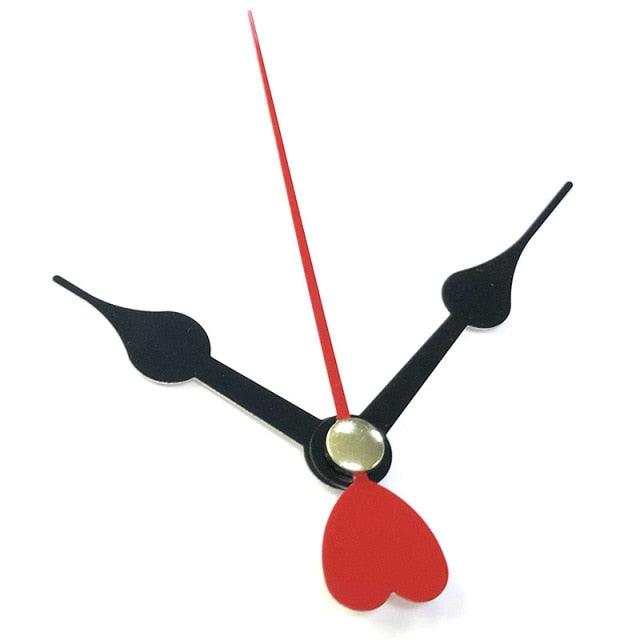 Wall Clock Pointer Clock Watch Kit Accessories 3D Clock Hands Wall Clock for Kitchen Office and Home Art Decor Quartz Clock Movement Mechanism Accessories Needle Pointer Large Wall Clocks Quartz