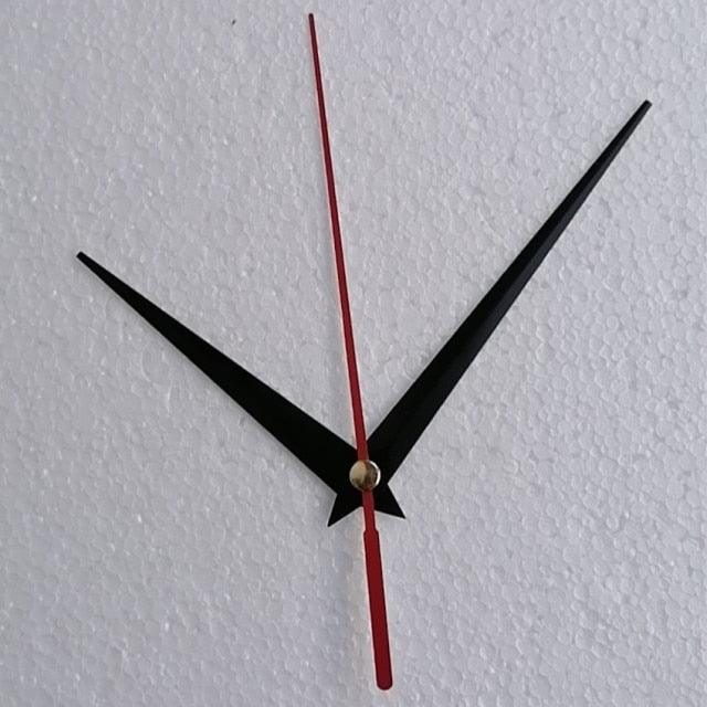 Wall Clock Pointer Clock Watch Kit Accessories 3D Clock Hands Wall Clock for Kitchen Office and Home Art Decor Quartz Clock Movement Mechanism Accessories Needle Pointer Large Wall Clocks Quartz