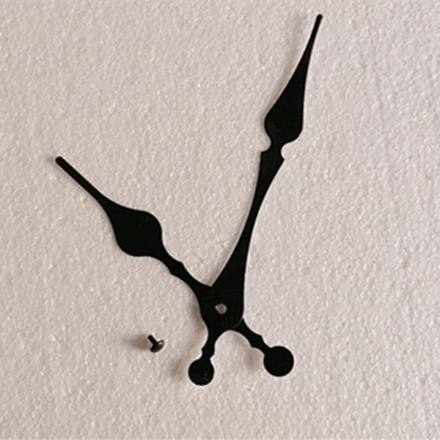 Wall Clock Pointer Clock Watch Kit Accessories 3D Clock Hands Wall Clock for Kitchen Office and Home Art Decor Quartz Clock Movement Mechanism Accessories Needle Pointer Large Wall Clocks Quartz