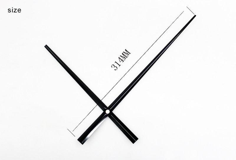 Wall Clock Pointer Clock Watch Kit Accessories 3D Clock Hands Wall Clock for Kitchen Office and Home Art Decor Quartz Clock Movement Mechanism Accessories Needle Pointer Large Wall Clocks Quartz