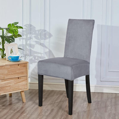 Washable Elastic Seat Parsons Chair Covers Thick Chair Cover Washable Elastic Winter Warm Chair Protector Case Kitchen Restaurant Washable Spandex Kitchen Chair Covers for Dining Room Christmas Decoration Holiday Party