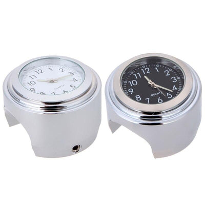 Waterproof Motorcycle Handlebar Mount Quartz Clock Motorcycle Handlebar Motorcycle Handlebar Clock Motorcycle Modification Handlebar Mount Waterproof Quartz Clock Watch Accessories Watch Aluminum Luminous Clock Moto Black Accessories
