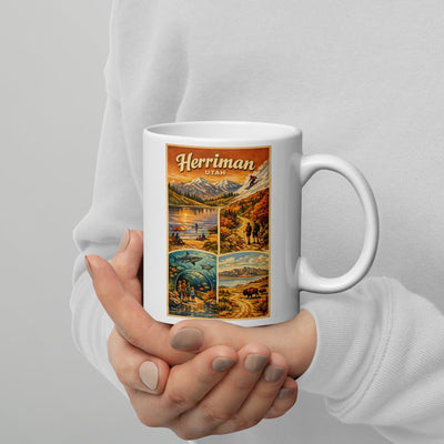 Herriman Utah 11 oz White Glossy Mug