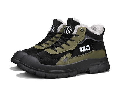 Winter fleece warm Martin boots men's casual sports versatile Korean version anti cold snow boots