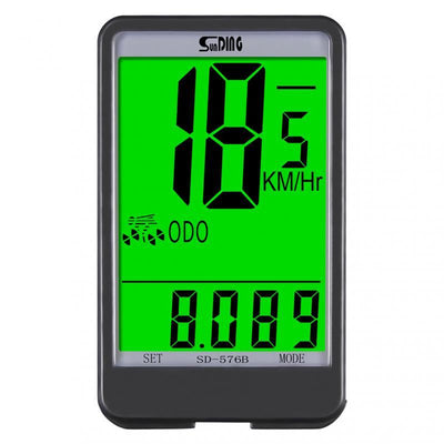 Wired Bicycle Computer Waterproof Backlight Bike Cycling Odometer Stopwatch Speedometer Watch LED Digital Bicycle Speedometer Odometer Wireless Bicycle Computer With Backlight Waterproof LCD Display And Multi-Functional