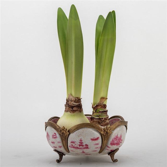 Pink Willow Ormolu Bowl Basin With Bronze