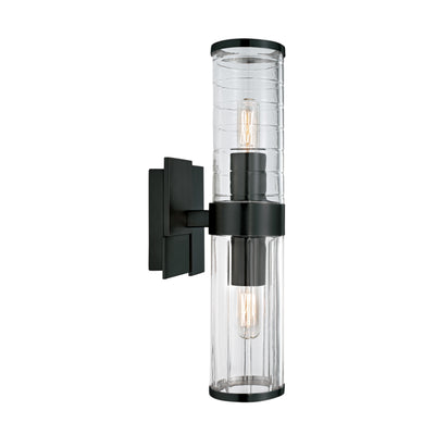 Stripe 15.25'' High 2-Light Sconce - Matte Black