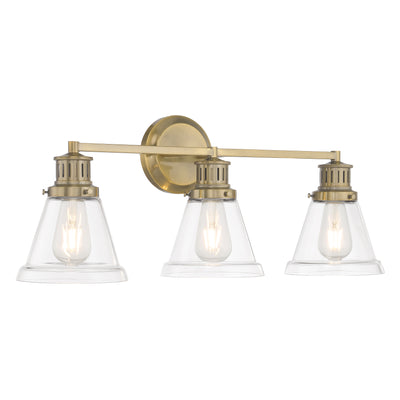 Alden 26'' Wide 3-Light Vanity Light - Antique Brass