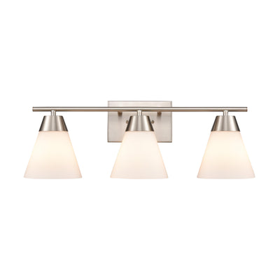 Vivica 24'' Wide 3-Light Vanity Light - Brushed Nickel