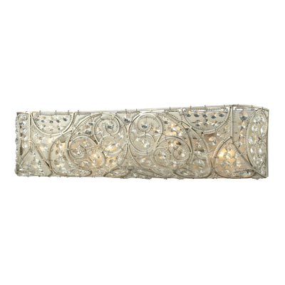 Andalusia 24'' Wide 4-Light Vanity Light - Aged Silver
