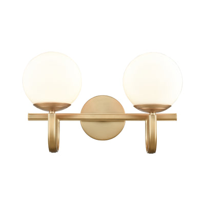 Caroline 16'' Wide 2-Light Vanity Light - Brushed Gold