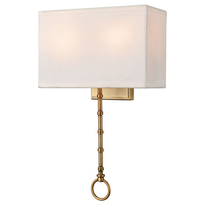 Shannon 17'' High 2-Light Sconce - Warm Brass
