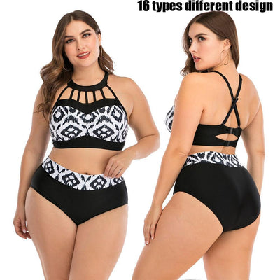 Women Push Up Bikini Sets Swimwear Women Swimsuit Plus Larges Size Bathing Swimming Suits Beachwear Women's Swimsuits Halter Push Up Bikini Two Piece Bathing Suits Women Plus Size Bikini