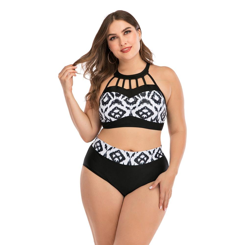 Women Push Up Bikini Sets Swimwear Women Swimsuit Plus Larges Size Bathing Swimming Suits Beachwear Women's Swimsuits Halter Push Up Bikini Two Piece Bathing Suits Women Plus Size Bikini