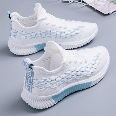 Women Running Sneakers Shoes Vulcanized Women's Casual Flats Elegant Soft Walking Shoes Breathable Non Slip Tennis Athletic Shoe For Casual Gym And Work