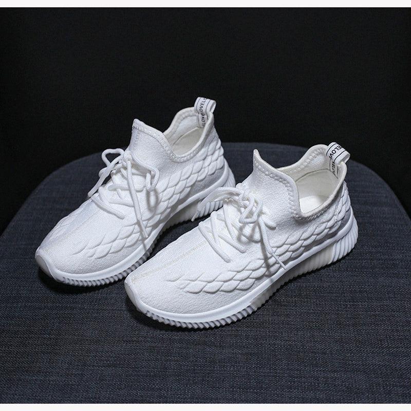 Women Running Sneakers Shoes Vulcanized Women's Casual Flats Elegant Soft Walking Shoes Breathable Non Slip Tennis Athletic Shoe For Casual Gym And Work