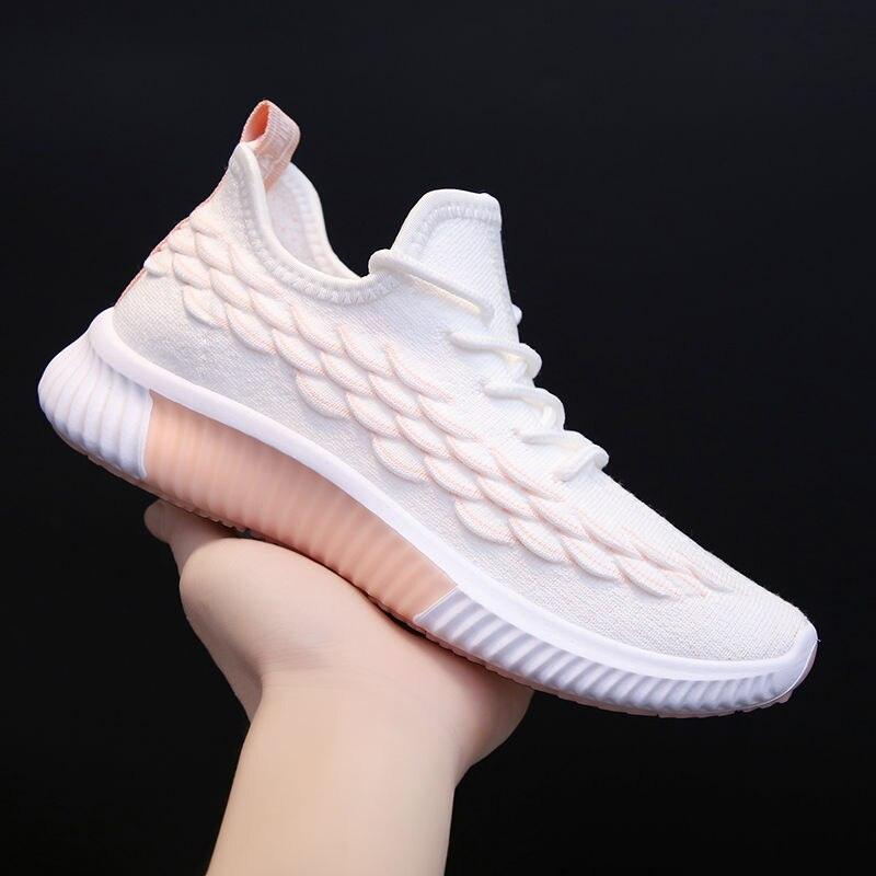 Women Running Sneakers Shoes Vulcanized Women's Casual Flats Elegant Soft Walking Shoes Breathable Non Slip Tennis Athletic Shoe For Casual Gym And Work