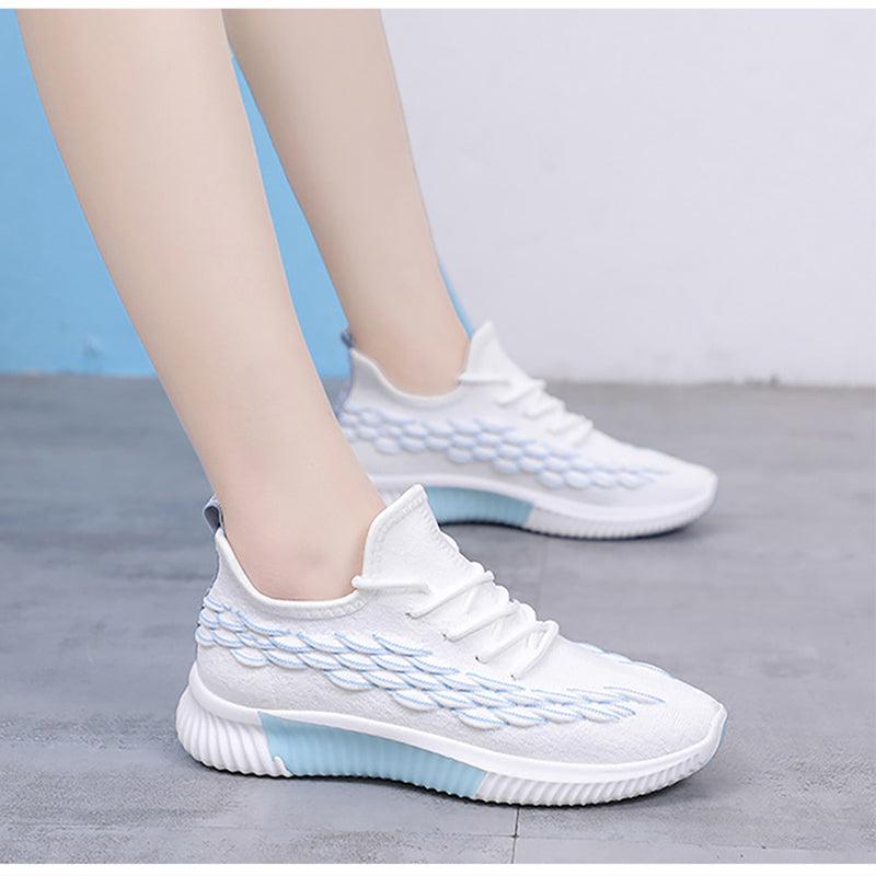 Women Running Sneakers Shoes Vulcanized Women's Casual Flats Elegant Soft Walking Shoes Breathable Non Slip Tennis Athletic Shoe For Casual Gym And Work
