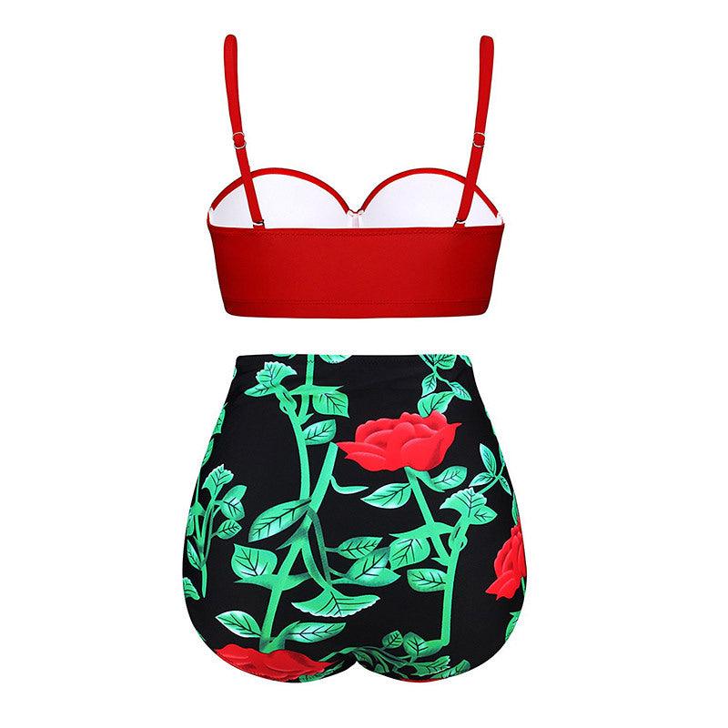 Women Swimsuits Vintage Push Up Polka Dot Plus Size Bathing Suits High Waist Bikini Underwire High Waist Swimsuit Bathing Suits Bikini Women Swimsuits Vintage Push Up Bathing Suits