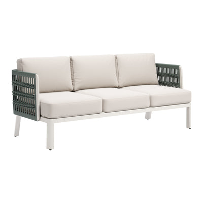 Bridgehampton Sofa White by Zuo Modern