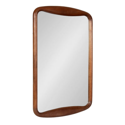 Hera Radius Rectangle Wood Mirror