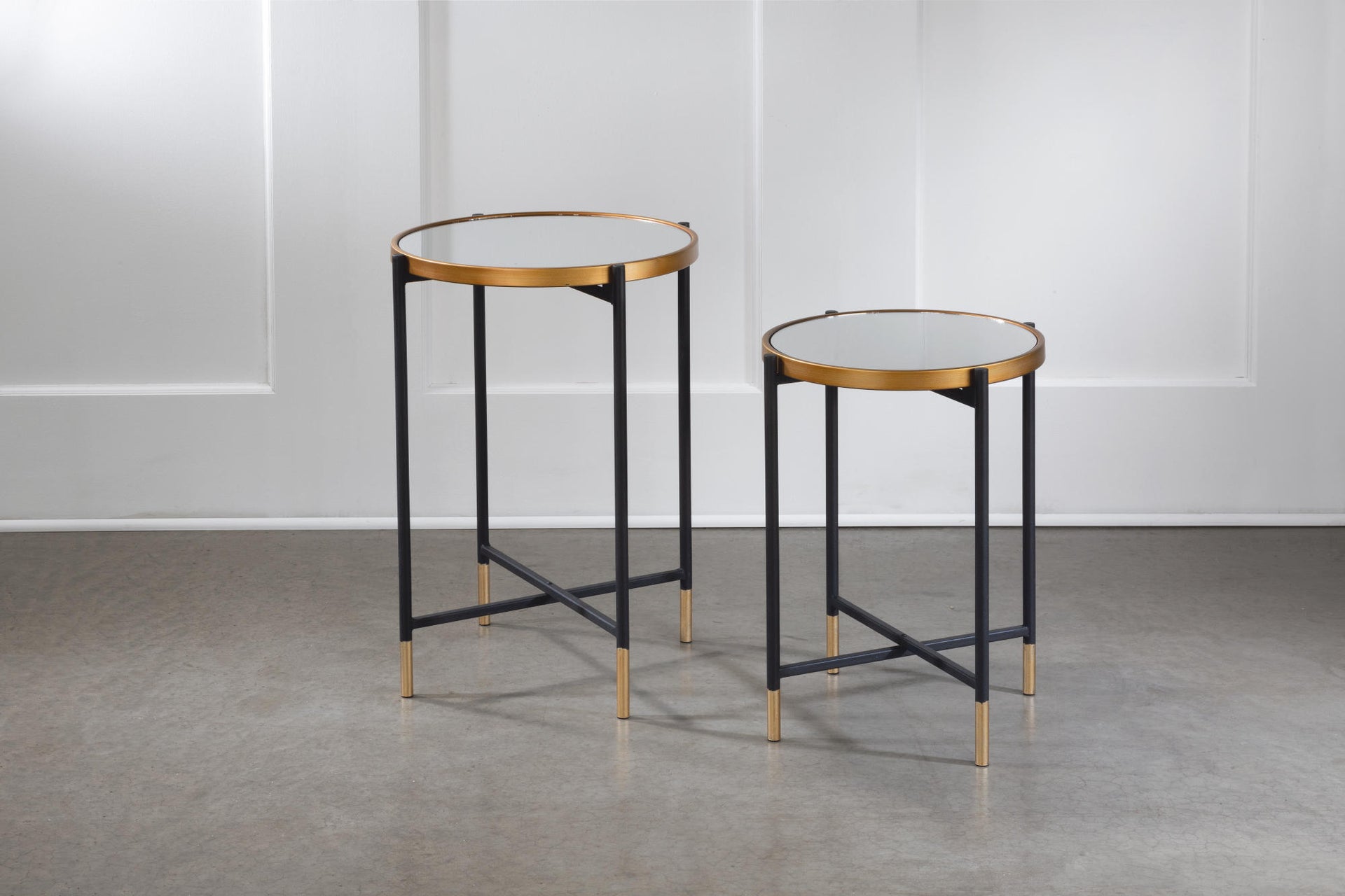Mirror Side Tables - Set of 2