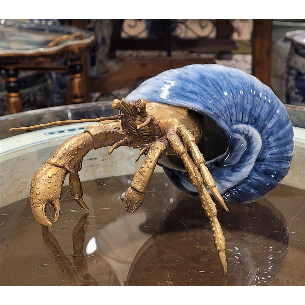 Porcelain / Bronze Hermit Crab