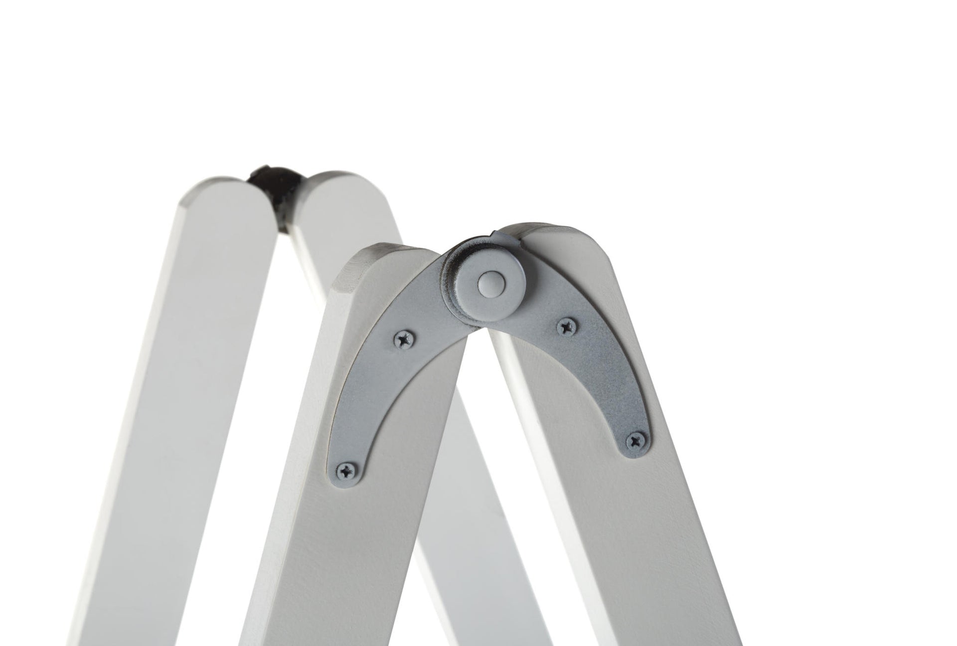 4 Tier A-Frame Display Shelf - White