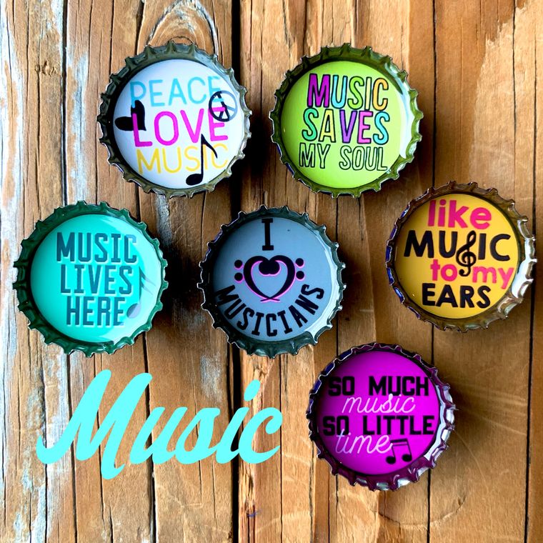 Music Magnets - Set of 6